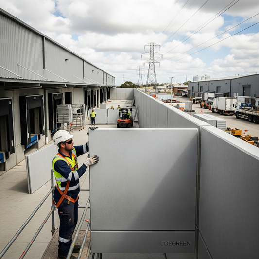 Construction of a Warehouse Boundary Wall in an Industrial Area
